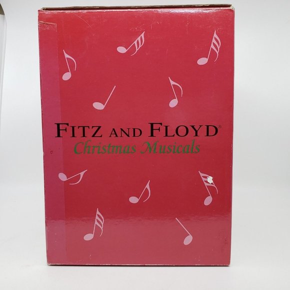 Fitz & Floyd Musical Renaissance Santa Figurine Sings Deck The Halls 8.75 in Red - Picture 13 of 16